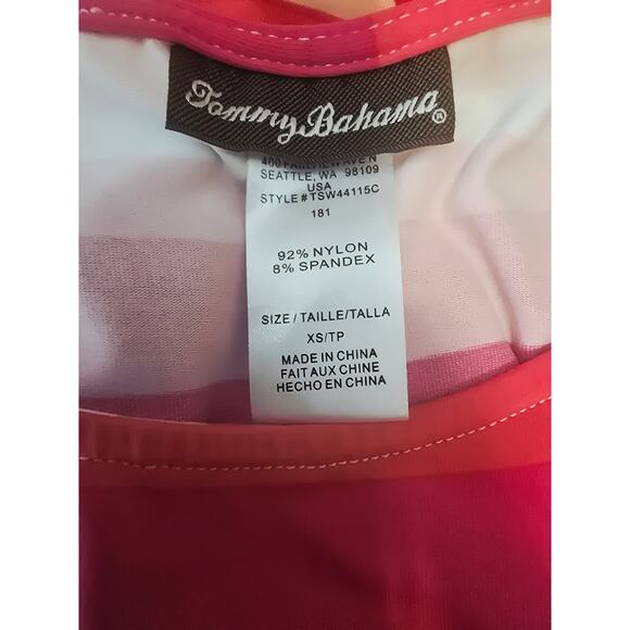 Tommy Bahama Pink Orange Strips Pockets Summer Women's Dress XS - Picture 5 of 5